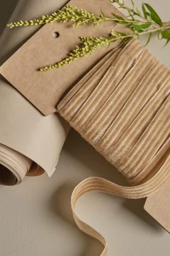 Ellos Gavepapir & Tilbehør-Home Gavebånd Velvety Stripe i velour, 10 m