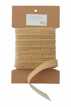 Ellos Gavepapir & Tilbehør-Home Gavebånd Velvety Stripe i velour, 10 m