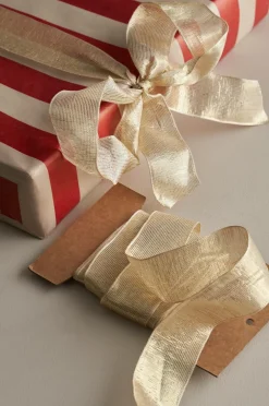 Ellos Gavepapir & Tilbehør-Home Glitterbånd Scarlet med metaltråd