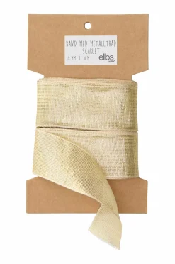 Ellos Gavepapir & Tilbehør-Home Glitterbånd Scarlet med metaltråd