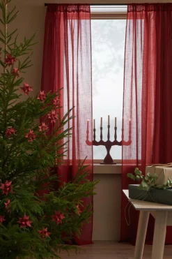 Ellos Julegardiner|Gardinlængder Med Løbegang-Home Kanallængde Lara 2-pak