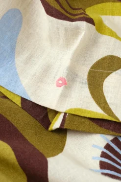 Ellos Homewear-Home Kimono Elly Retro i genanvendt halvlinned