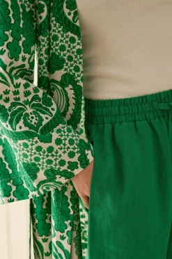 Ellos Homewear-Home Kimono Juliett Medallion i vasket bomuld