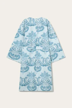 Ellos Homewear-Home Kimono Juliett Medallion i vasket bomuld