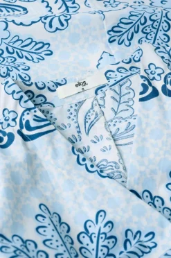 Ellos Homewear-Home Kimono Juliett Medallion i vasket bomuld