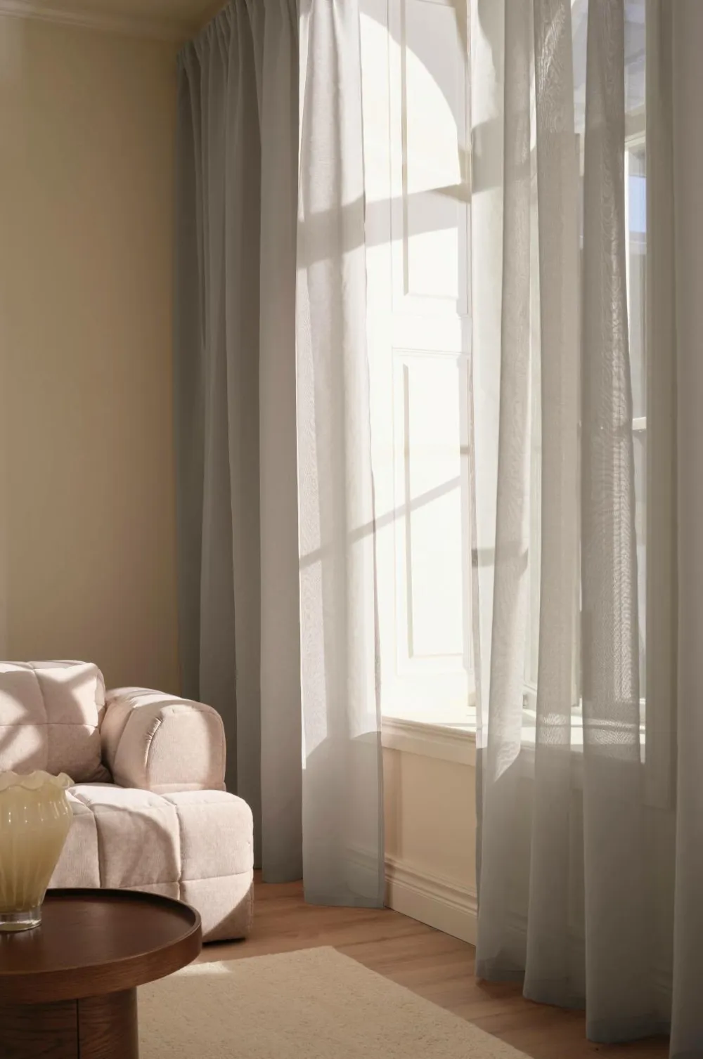 Ellos Gardiner Efter Mål-Home KIRA skræddersyet gennemsigtigt gardin