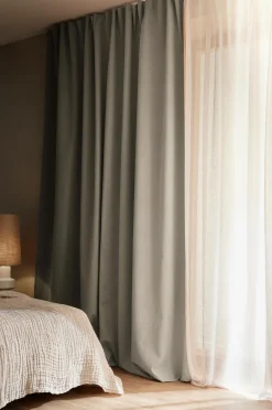 Ellos Gardinlængder Med Rynkebånd|Mørklægningsgardiner-Home Mørklægningsgardin Elisa Wide 1 stk