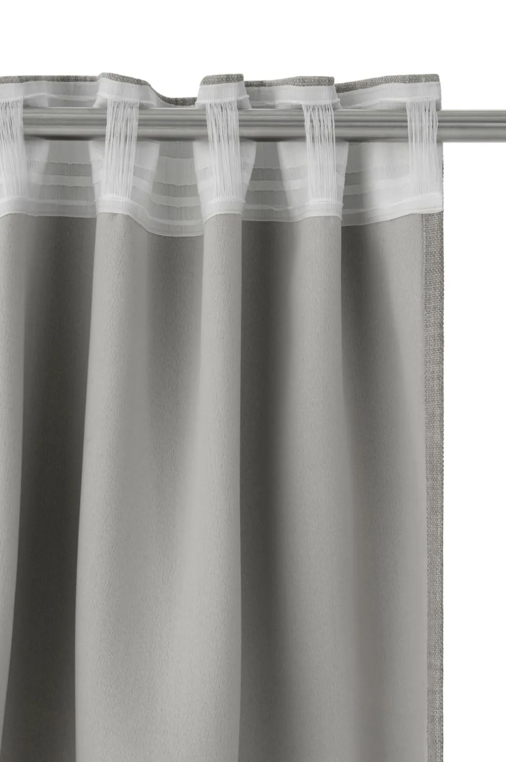 Ellos Persienner|Gardinlængder Med Rynkebånd-Home Mørklægningsgardin Iben med multibånd, 1 stk.