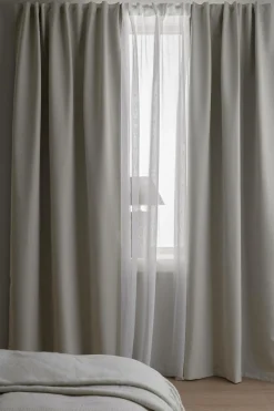 Ellos Gardinlængder Med Rynkebånd|Mørklægningsgardiner-Home Mørklægningsgardin Elisa 1 stk