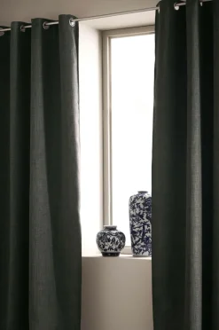 Ellos Gardiner Med Sejlring|Mørklægningsgardiner-Home Mørklægningsgardin Iben med sejlringe, 1 stk.