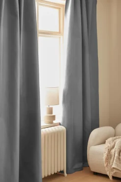 Ellos Gardinlængder Med Rynkebånd|Mørklægningsgardiner-Home Mørklægningsgardin Hedda 1-pak