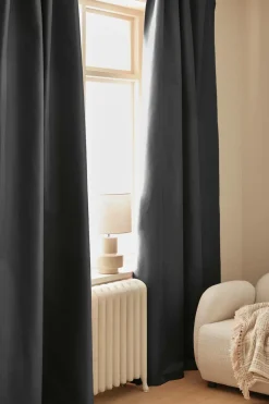 Ellos Gardinlængder Med Rynkebånd|Mørklægningsgardiner-Home Mørklægningsgardin Hedda 1-pak