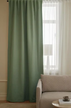 Ellos Persienner|Gardinlængder Med Rynkebånd-Home Mørklægningsgardin Ines 1-pak