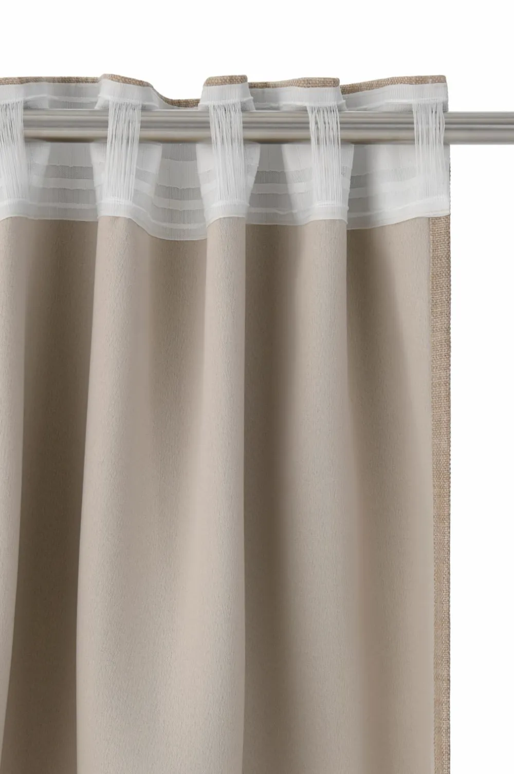 Ellos Persienner|Gardinlængder Med Rynkebånd-Home Mørklægningsgardin Iben med multibånd, 1 stk.