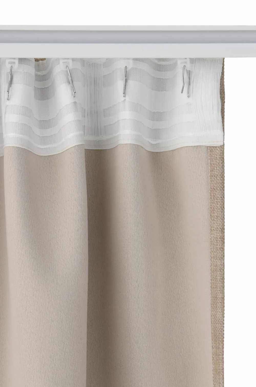 Ellos Persienner|Gardinlængder Med Rynkebånd-Home Mørklægningsgardin Iben med multibånd, 1 stk.