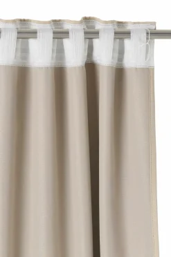 Ellos Gardinlængder Med Rynkebånd|Mørklægningsgardiner-Home Mørklægningsgardin Ines Wide ekstra bred 1-pak