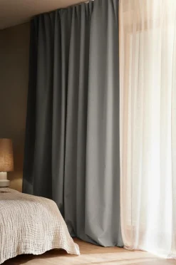 Ellos Gardinlængder Med Rynkebånd|Mørklægningsgardiner-Home Mørklægningsgardin Elisa Wide 1 stk