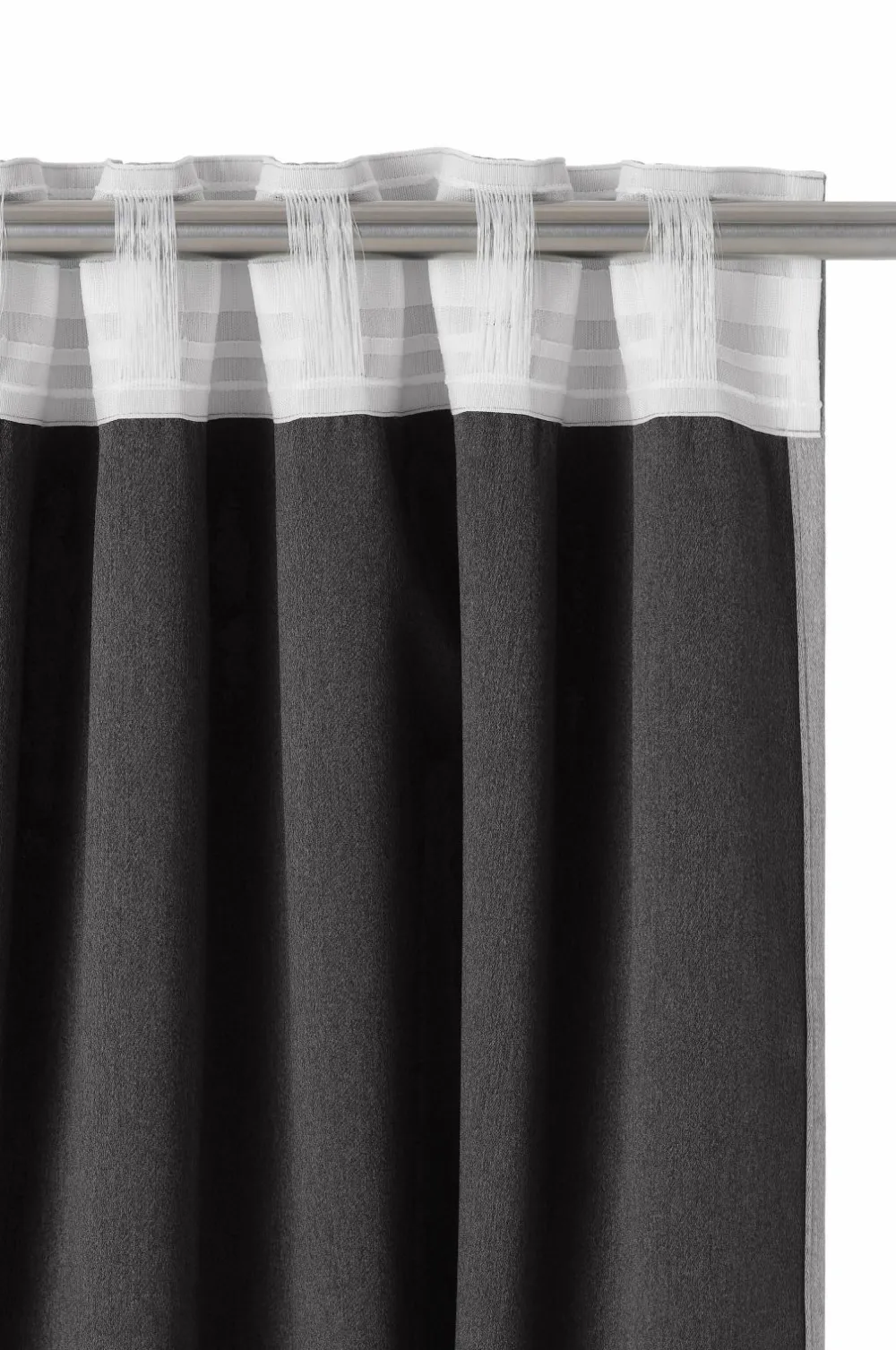 Ellos Persienner|Gardinlængder Med Rynkebånd-Home Mørklægningsgardin Maida Wide ekstra bred 1 stk.