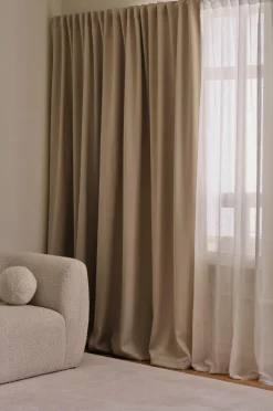 Ellos Gardinlængder Med Rynkebånd|Mørklægningsgardiner-Home Mørklægningsgardin Maida Wide ekstra bred 1 stk.