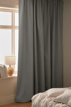 Ellos Gardinlængder Med Rynkebånd|Mørklægningsgardiner-Home Mørklægningsgardin Hedda Wide 1-pak