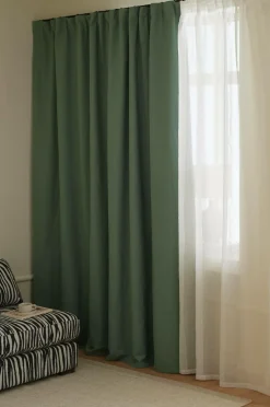 Ellos Gardinlængder Med Rynkebånd|Mørklægningsgardiner-Home Mørklægningsgardin Ines Wide ekstra bred 1-pak