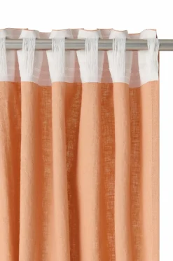 Ellos Gardinlængder Med Rynkebånd-Home Multibåndsgardin Elly i genanvendt halvlinned 2-pak