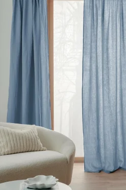 Ellos Hørgardiner|Gardinlængder Med Rynkebånd-Home Multibåndslængde Malva 2-pak i 100% hør