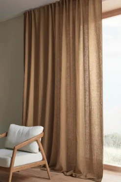 Ellos Hørgardiner|Gardinlængder Med Rynkebånd-Home Multibåndslængde Malva Wide ekstra bred, 1 stk. i 100% hør