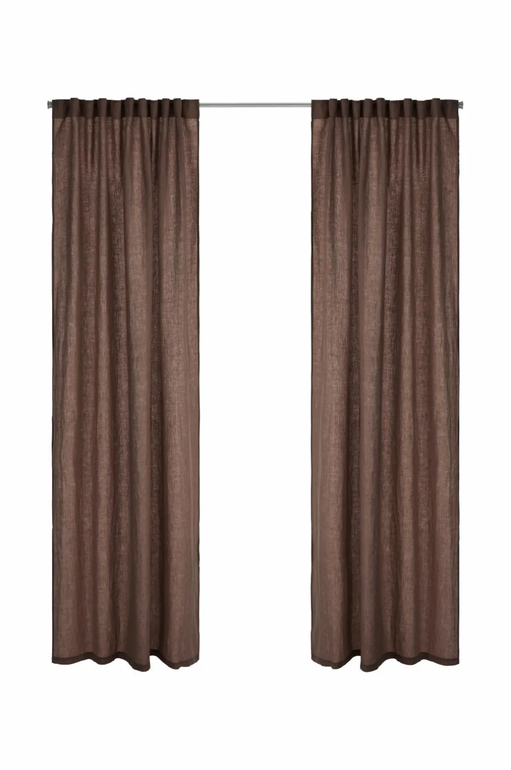 Ellos Persienner|Hørgardiner-Home Multibåndslængde Malva 2-pak i 100% hør