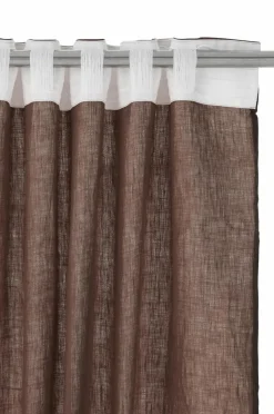 Ellos Persienner|Hørgardiner-Home Multibåndslængde Malva 2-pak i 100% hør