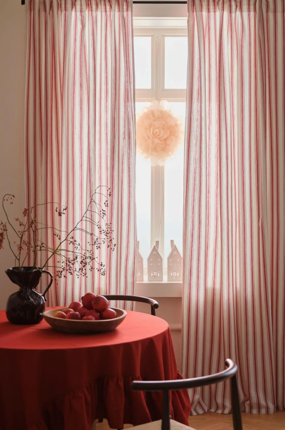 Ellos Gardinlængder Med Rynkebånd-Home Multibåndsgardin Sally Stripe 2-pak