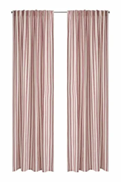 Ellos Gardinlængder Med Rynkebånd-Home Multibåndsgardin Sally Stripe 2-pak
