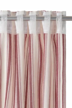 Ellos Gardinlængder Med Rynkebånd-Home Multibåndsgardin Sally Stripe 2-pak
