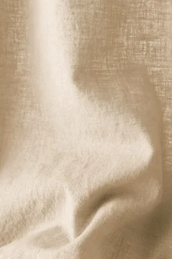 Ellos Gardinlængder Med Rynkebånd-Home Multibåndsgardin Elly Wide i genanvendt halvlinned ekstra bred 1-pak