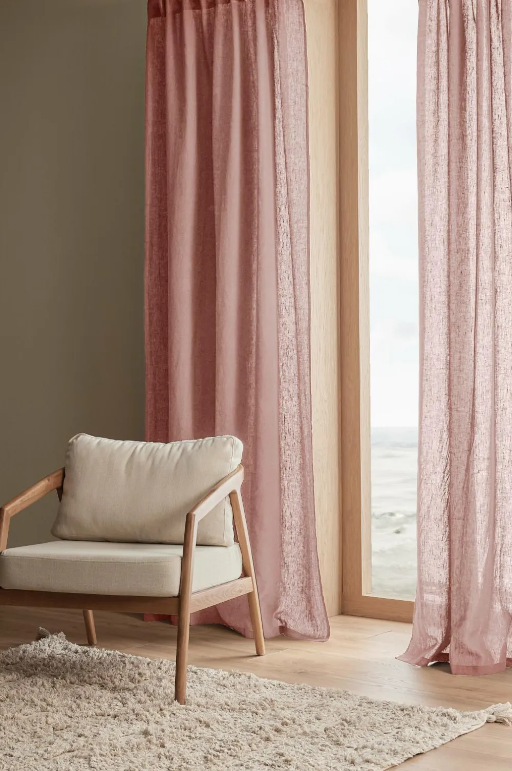 Ellos Persienner|Hørgardiner-Home Multibåndslængde Malva 2-pak i 100% hør