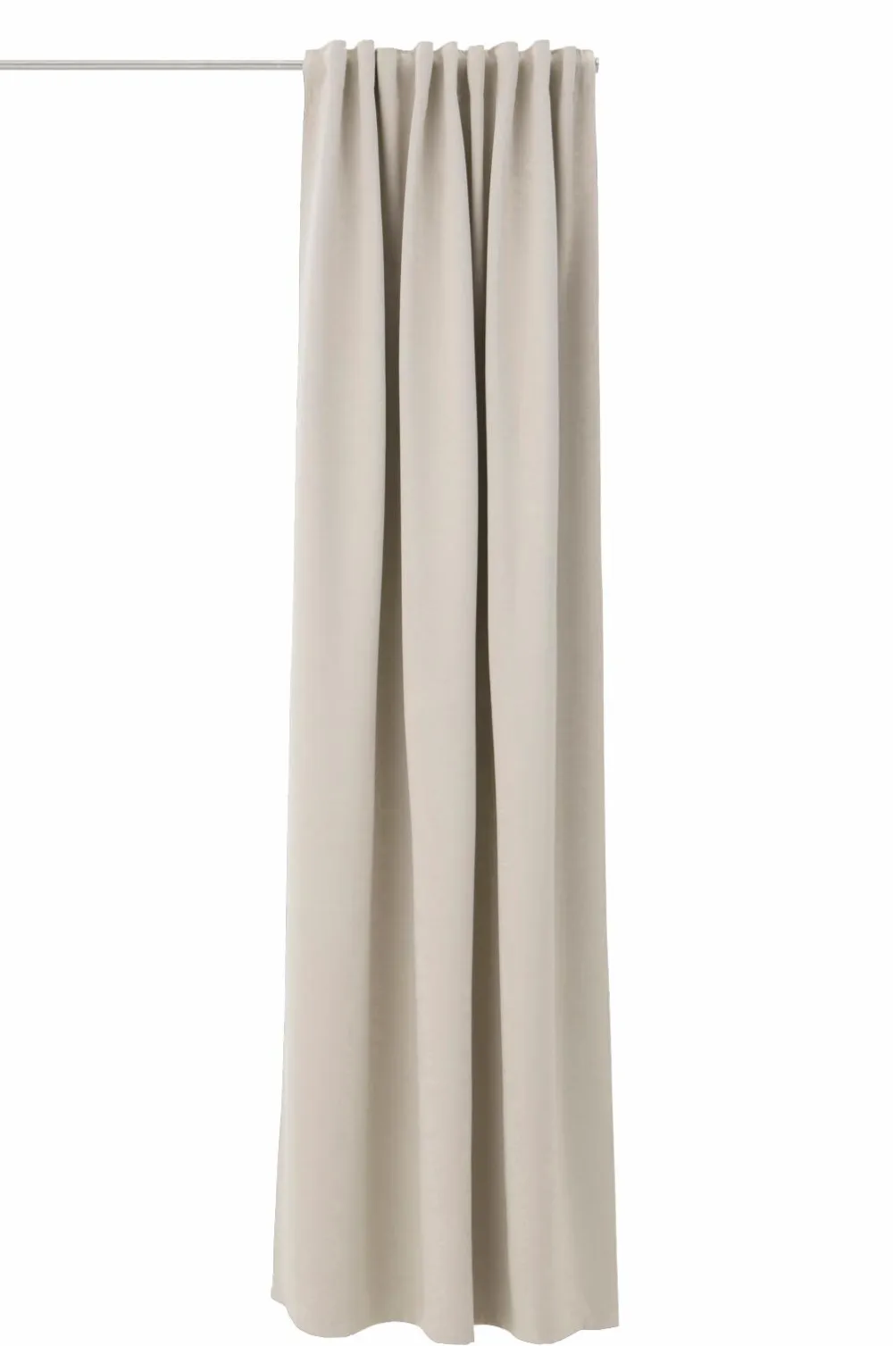 Ellos Persienner|Gardinlængder Med Rynkebånd-Home Multibåndslængde Sandy, mørklæggende, 1 stk.