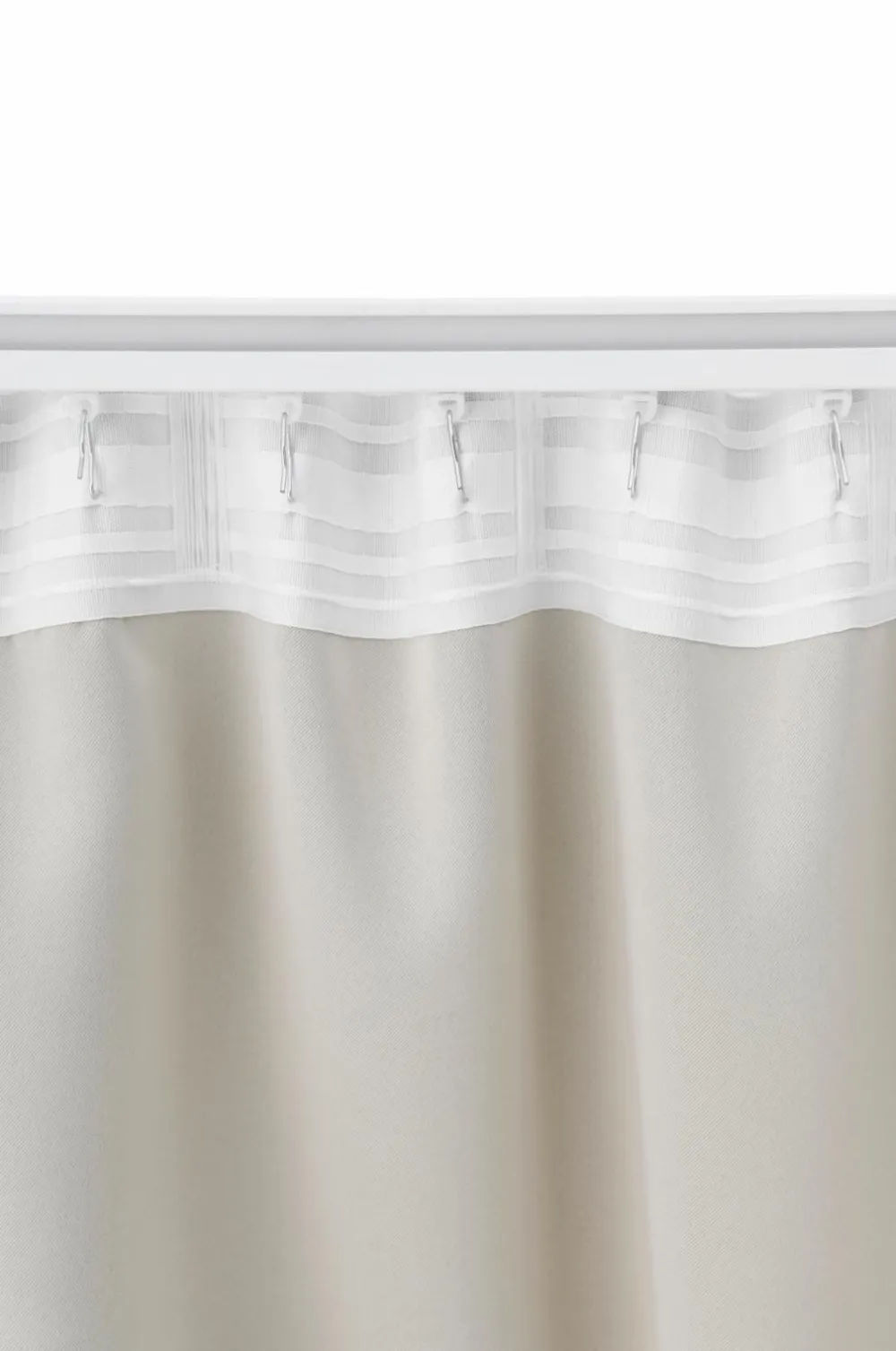 Ellos Persienner|Gardinlængder Med Rynkebånd-Home Multibåndslængde Sandy, mørklæggende, 1 stk.