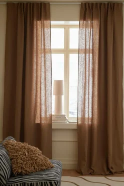 Ellos Hørgardiner|Gardinlængder Med Rynkebånd-Home Multibåndslængde Malva 2-pak i 100% hør