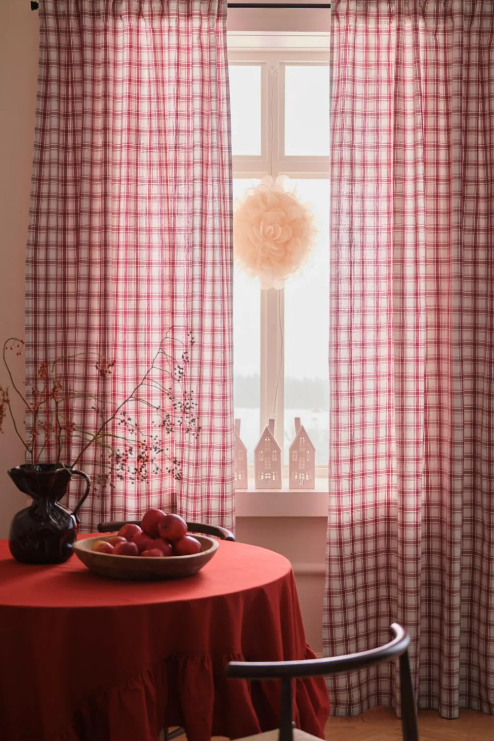 Ellos Gardinlængder Med Rynkebånd-Home Multibåndsgardin Sally Check 2-pak