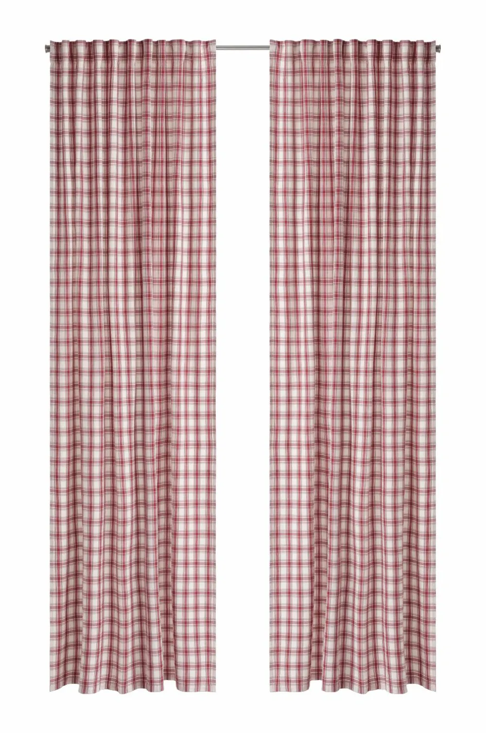 Ellos Gardinlængder Med Rynkebånd-Home Multibåndsgardin Sally Check 2-pak