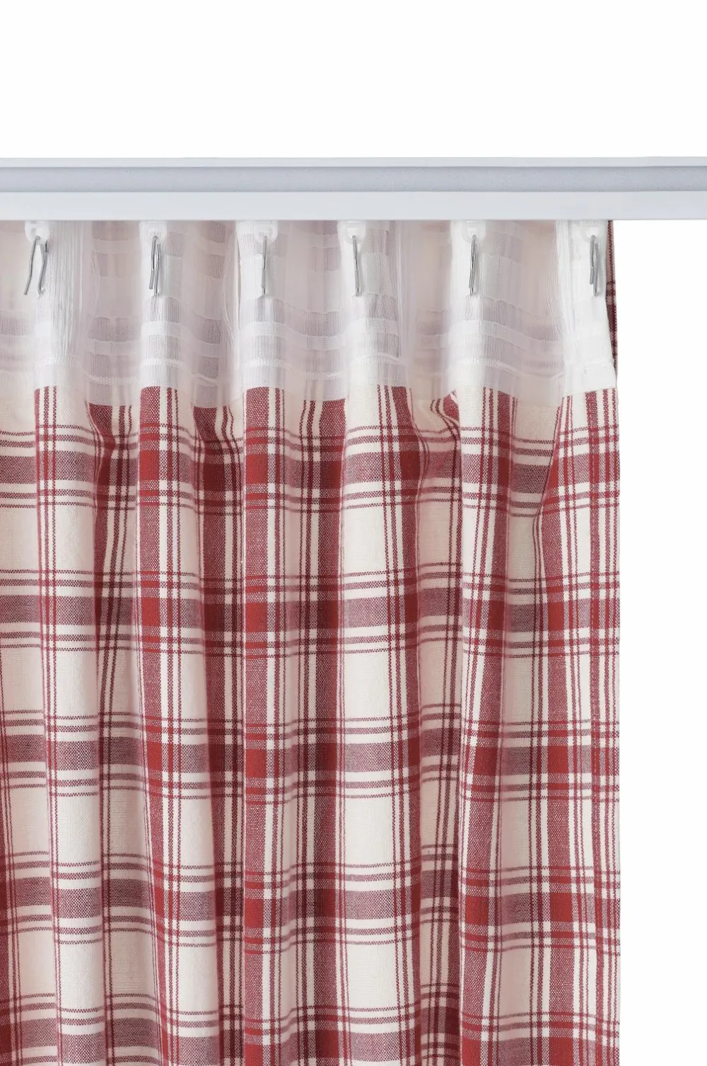 Ellos Gardinlængder Med Rynkebånd-Home Multibåndsgardin Sally Check 2-pak