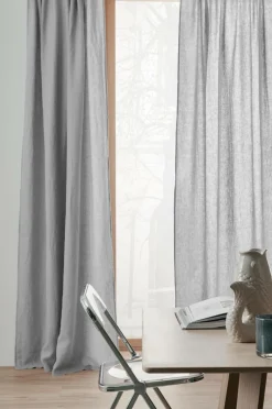 Ellos Hørgardiner-Home Multibåndslængde Malva 2-pak i 100% hør