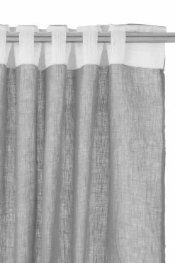 Ellos Hørgardiner-Home Multibåndslængde Malva Wide ekstra bred, 1 stk. i 100% hør