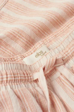 Ellos Homewear-Home Natbukser Elly Stripe i genanvendt halvlinned