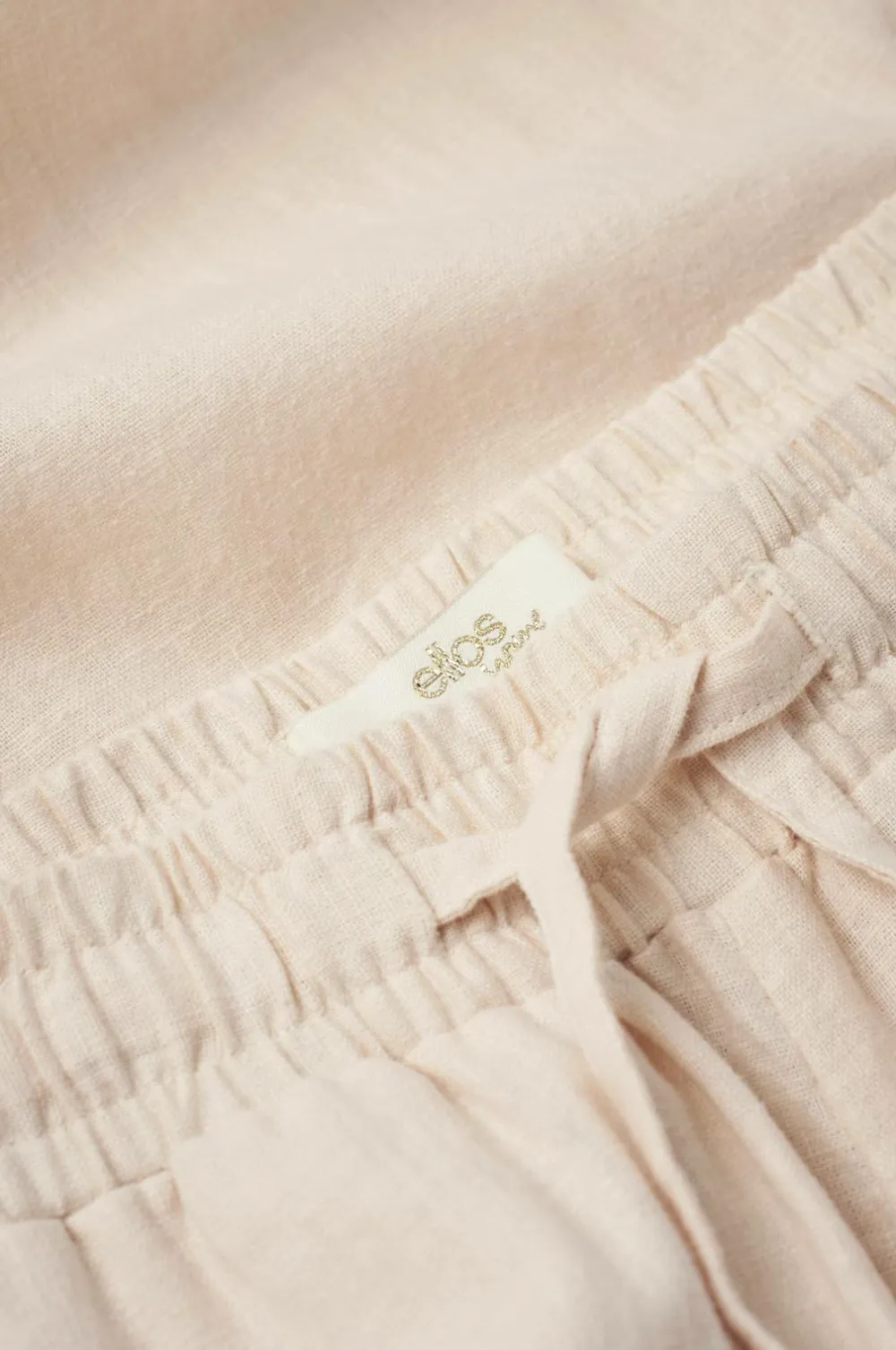 Ellos Homewear-Home Natbukser Pyjama Pant Elly i genanvendt halvlinned