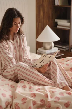 Ellos Homewear-Home Natbukser Valerie Thin Stripe