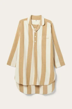 Ellos Homewear-Home Natskjorte Valerie Block Stripe i bomuldsflonel