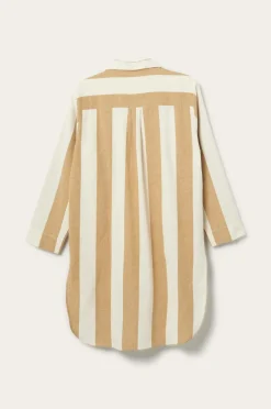 Ellos Homewear-Home Natskjorte Valerie Block Stripe i bomuldsflonel