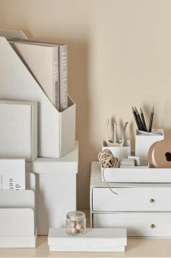 Ellos Kontorartikler-Home Opbevaringsbokse Rose, sæt med 3 stk. i forskellige størrelser