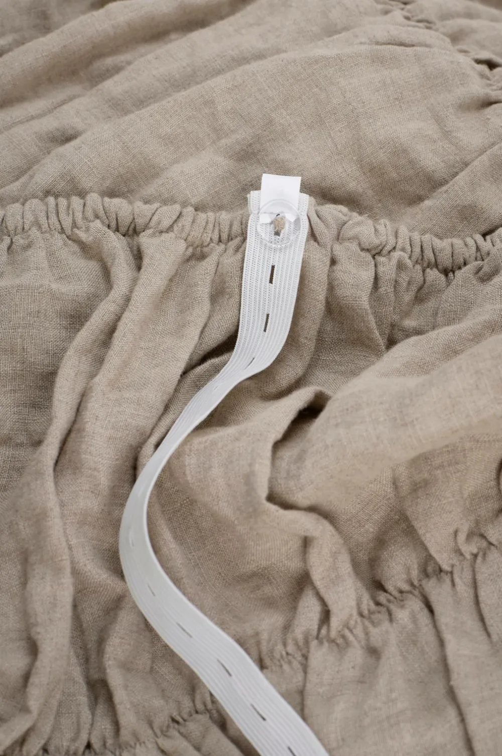 Ellos Sengekapper-Home Polstring af seng Candice Elastic 60 cm i hør